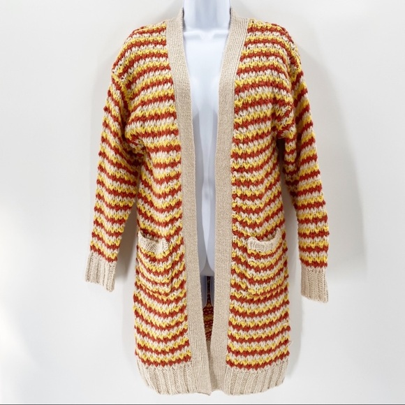 NWT Coco + Jaimeson Striped Cardigan Sweater - Picture 1 of 6